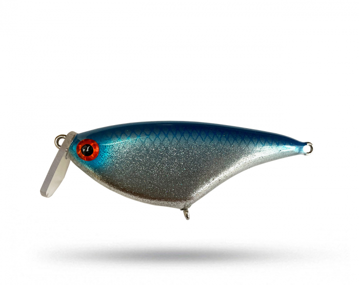 JW Lures Crank 14 cm Shallow Runner - Blue Silver i gruppen Fiskedrag / Gäddwobbler hos Örebro Fiske & Outdoor AB (Crank14S - BlueSilver)